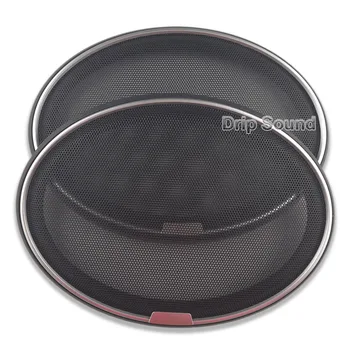 

High-grade For 6"x9" 6x9 inch Car Audio Speaker Conversion Net Cover Decorative Circle Metal Mesh Grille Protection