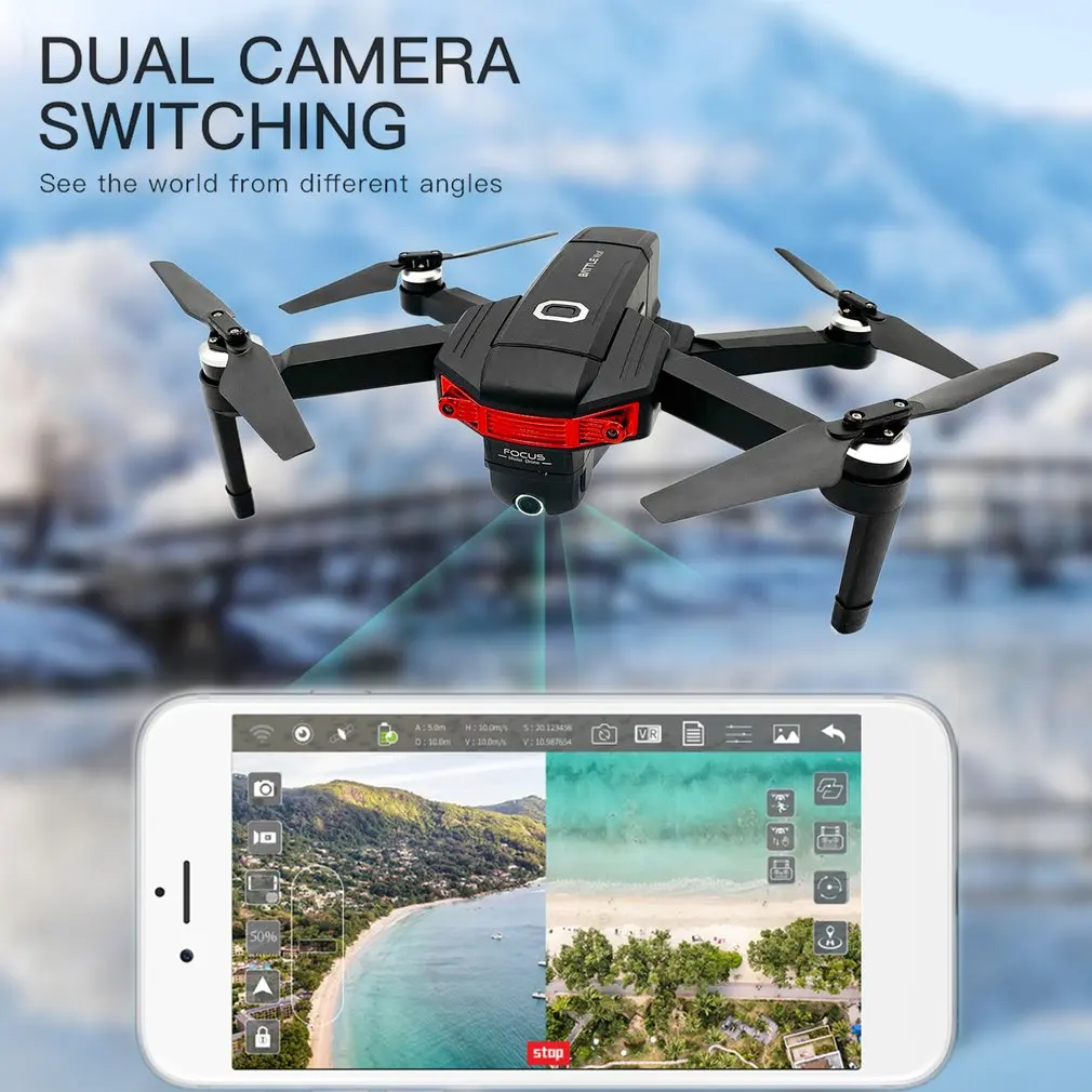X46G складной Радиоуправляемый Дрон бесщеточный мотор Дрон Wifi FPV вертолет самолет с 4K HD камерой и литиевой батареей