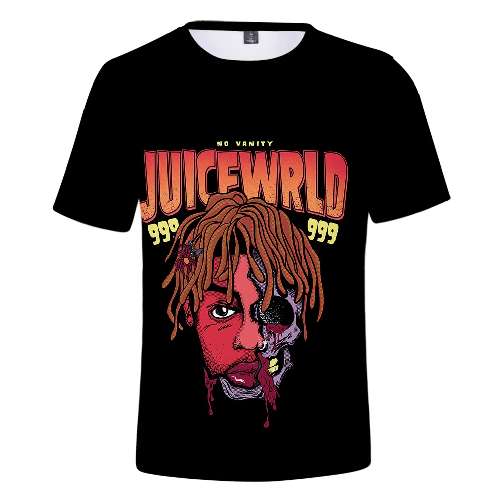 Мужская футболка Juice Wrld Мужская 3D футболка/Женская Повседневная футболка с коротким рукавом в стиле хип-хоп с принтом