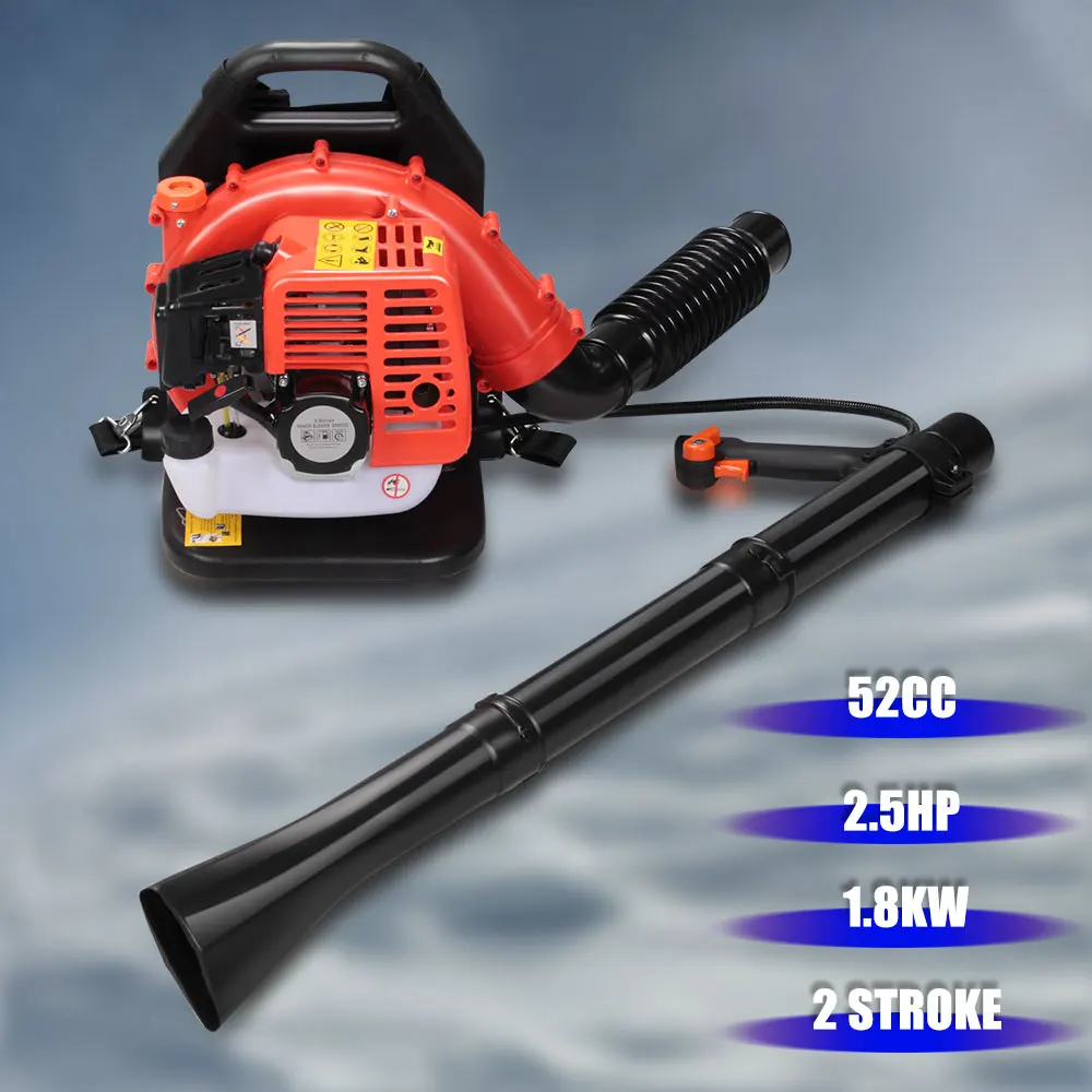 

ANBULL NEW Gasoline Leaf Blower Portable Back Air Blowing Machine Dust Leaf Air Blower 52cc 1.8KW