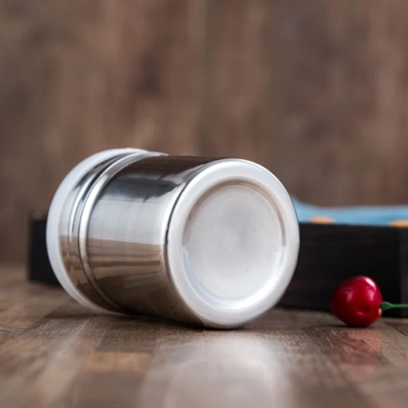 Нержавеющая сталь для соли сахара перца шейкер коробка какао глазурь контейнеры для пудры домашняя выпечка, барбекю для пикника