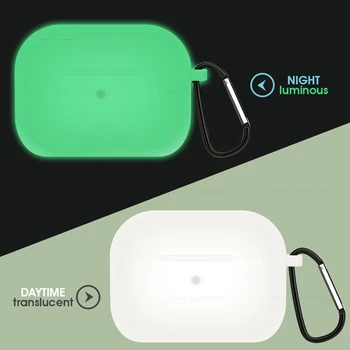 

Headphone Storage Box For Apple AirPods Pro Glowing Luminous Case Cover Coque Shockproof Protection Bags Cover For AirPods Pro 3
