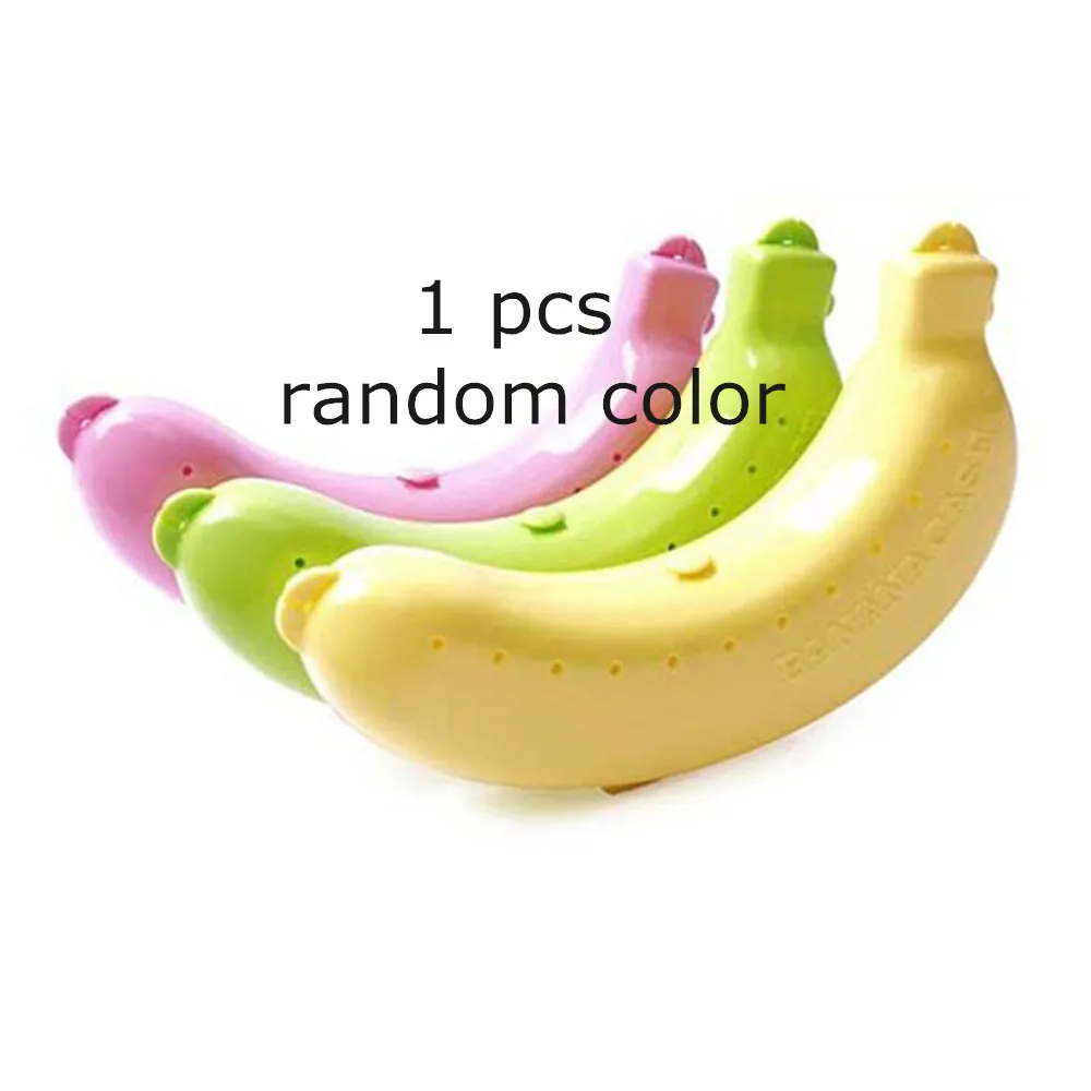 random color 1 шт. милый защитный чехол для банана, контейнер для путешествий на открытом воздухе, коробка для хранения фруктов, держатель для банан в путешествие, коробки для хранения для путешествий на открытом воздухе - Цвет: random color