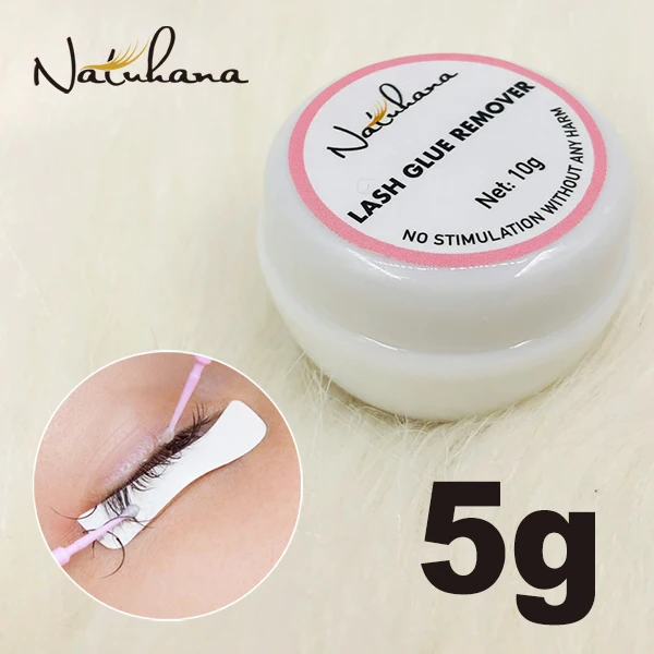 5g NATUHANA 5 г/10 г/15 г Быстрая очистка клей для наращивания ресниц не раздражающий Flase Lash прививка клей гель удаление крем - Цвет: 5g
