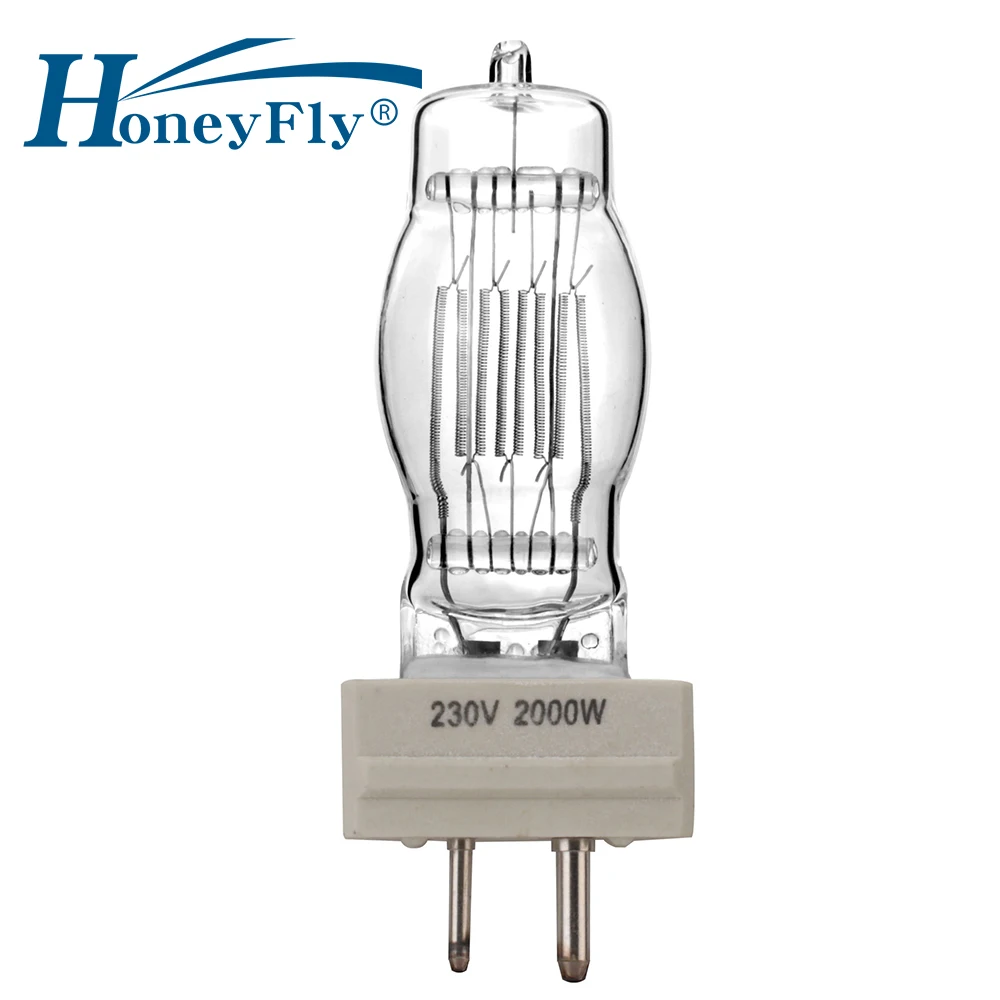 HoneyFly GY16 морской галогенная лампа 230V 1000W 2000W 3000W капсулы прозрачные Aero освещение