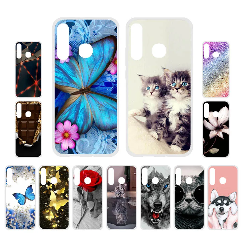 

Bolomboy Painted Case For Infinix Smart 3 Plus Case Silicone Soft Cases For Infinix Smart 3 Plus Cover Wildflowers Cute Animal