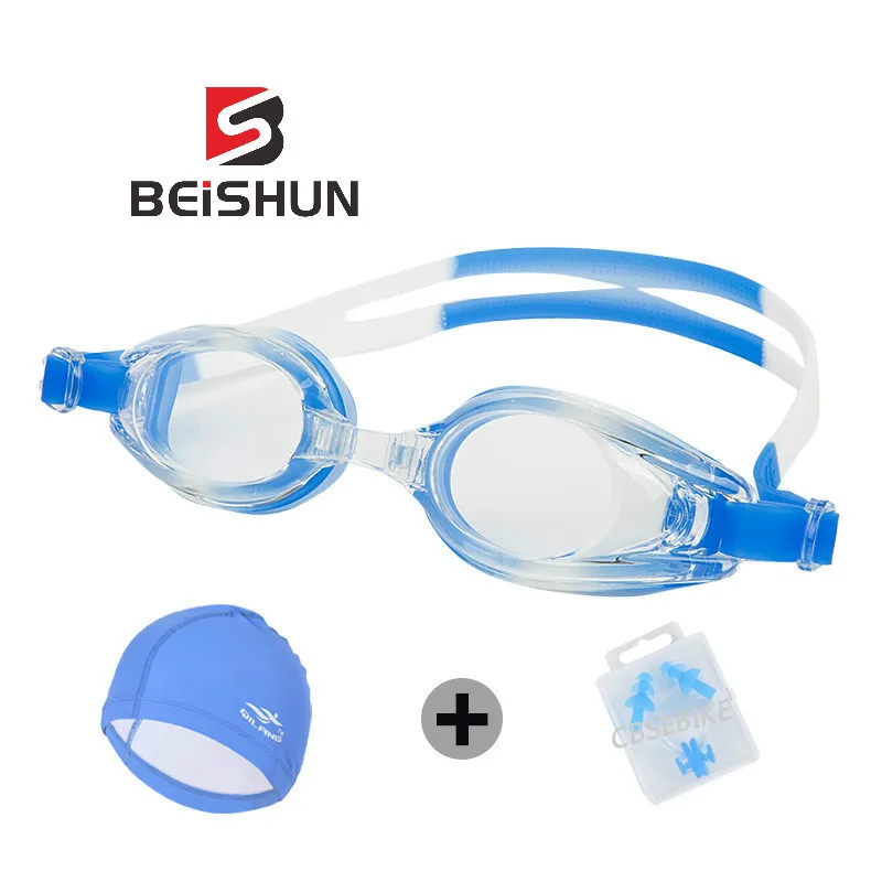 Unisex HD Anti-fog Waterproof Swimming Goggles Environmental Protection Silicone Goggles