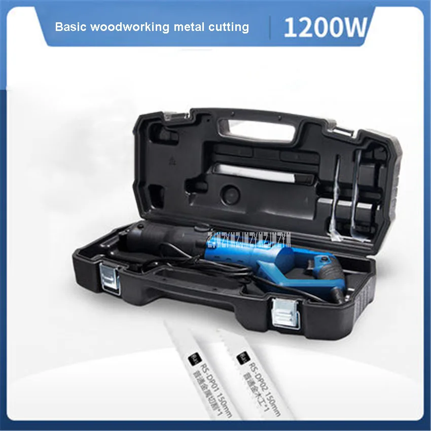 Standard Edition RS-D01 1200 Вт высокой мощности Мощность электропила профессиональный деревообрабатывающий электрическая сабельная пила мелкие бытовые металлическая пила для резки 220V - Цвет: Standard Edition