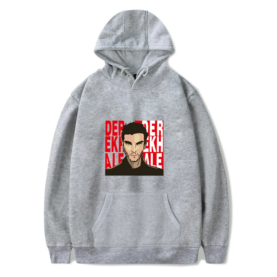 Derek hale толстовки для мужчин Новое поступление Толстовка Harajuku с капюшоном Красная толстовка ТВ серия подростковый волк персонаж печати Топы