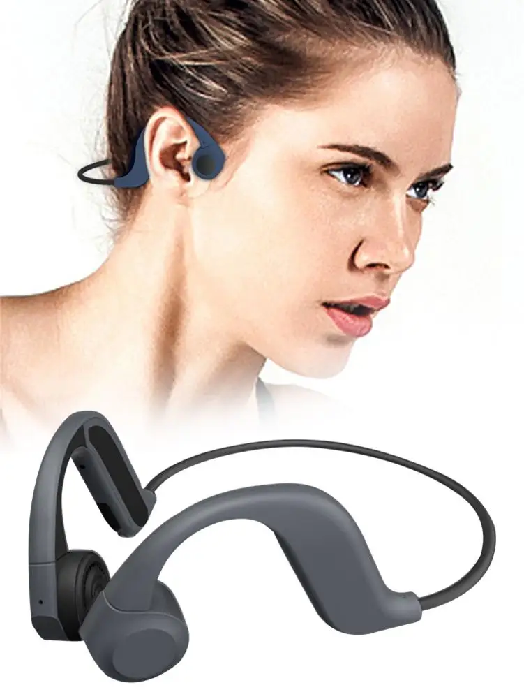 X9 костной проводимости Bluetooth наушники IPX5 водонепроницаемые наушники Встроенный 8 Гб памяти двойной микрофон шумоподавление Гарнитура