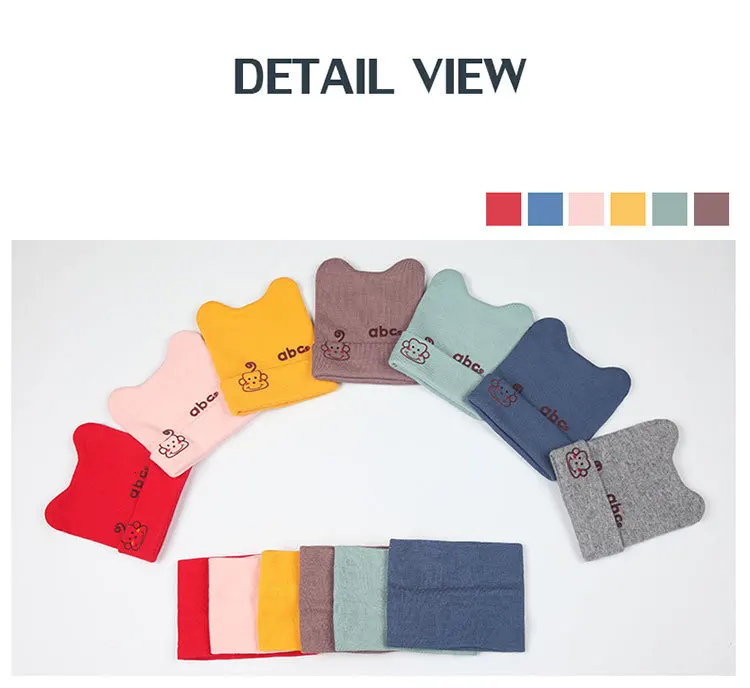 Hot Sale Winter Boys Girls Winter Ear Flap Warm Hat With Scarf Beanie Cap Monkey Kids Winter Cap Children Headwear
