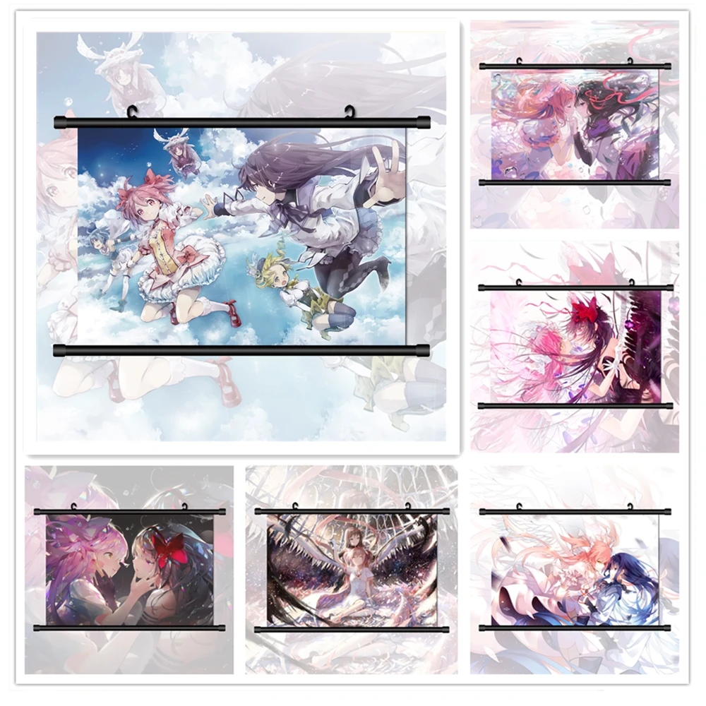 Puella Magi Madoka Magica Akemi Homura Ultimate Kaname Аниме Манга HD Печать настенный постер свиток | Дом и