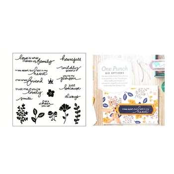 

2020 New Metal Cutting Dies and Scrapbooking For Paper Making Leaf Background Decorative Embossing Frame Card Clear Stamp Set