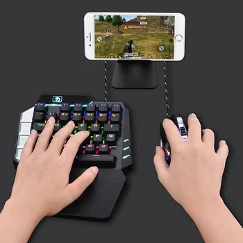

Single hands usb Mechanical keyboard left hand mini gaming USB keyboard for laptops keycaps for mechanical keyboard 38keys