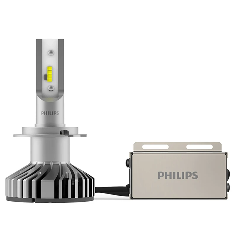 Philips X-treme Ultinon светодиодный H7 12V 6000K+ 200% более яркая Автомобильная фара Оригинальная OEM обновление оригинальные лампы 12985BWX2, 2X