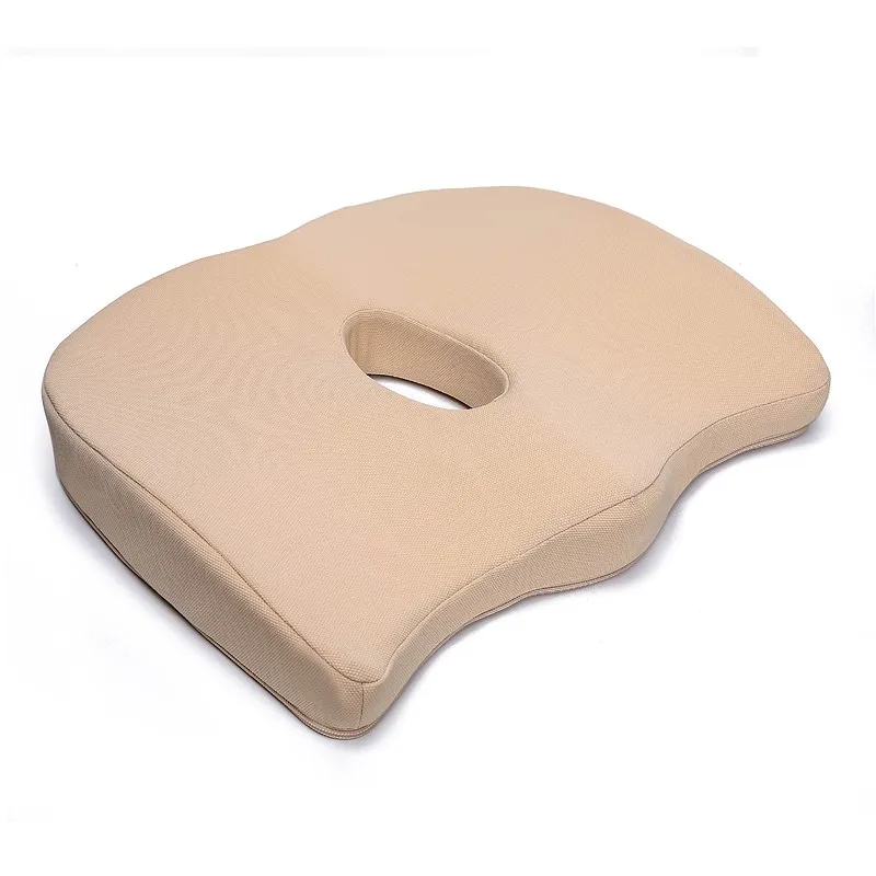 Car Cushion Summer Skid-proof Air Cushion Office Seat Increase Cushion - Название цвета: BeigeWhite