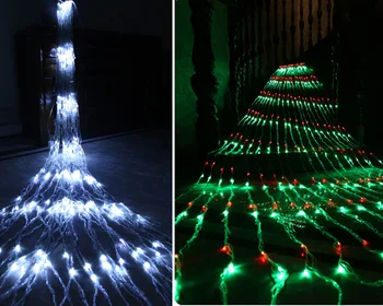 

Fairy String Garland 3X3M 320 LED Waterfall Waterproof Meteor Shower Rain String Light Christmas Wedding Curtain Icicle