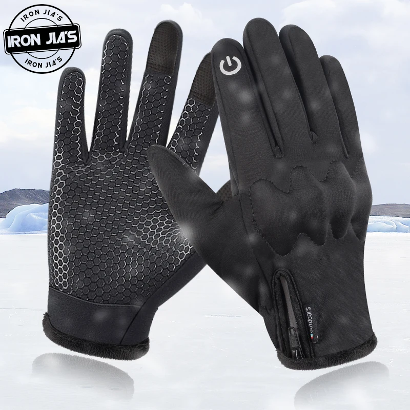 Winter Motorhandschoenen Mannen Warm Houden Touch Screen Motorbike