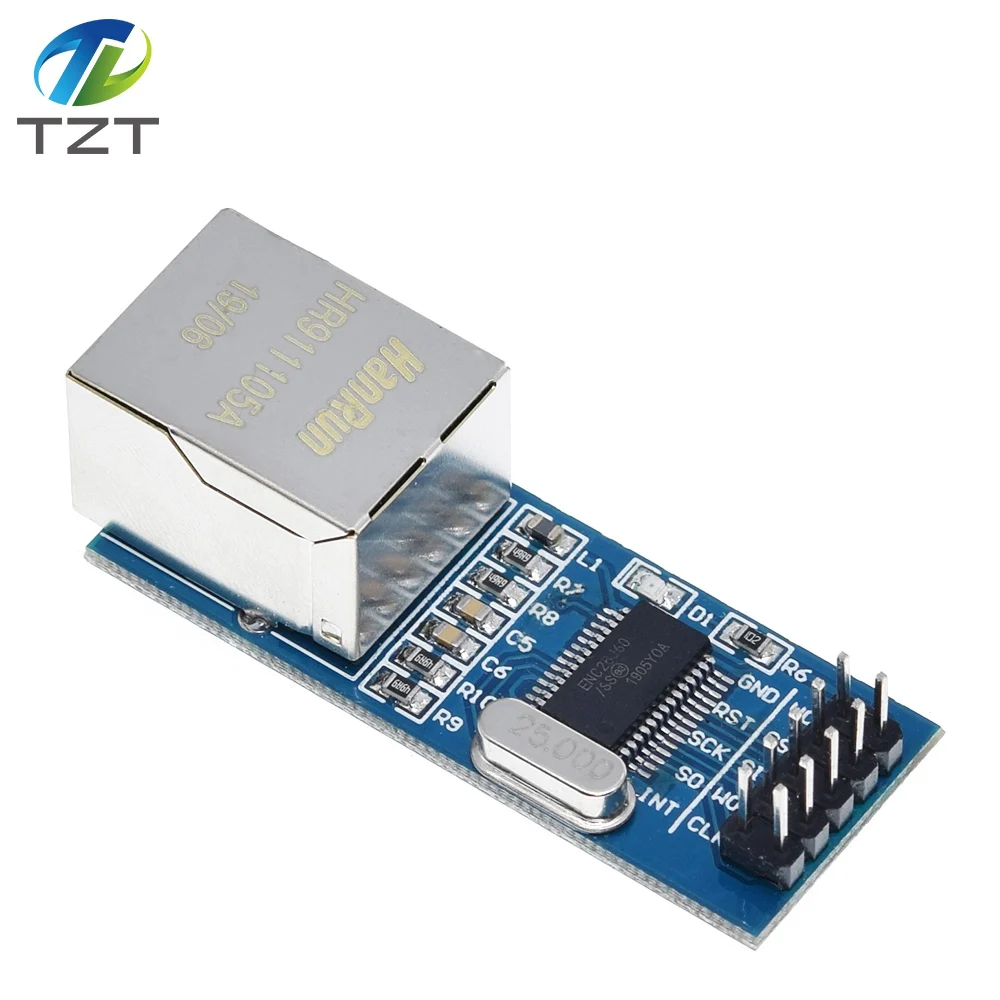 Мини ENC28J60 Ethernet LAN сетевой модуль для Arduino 51 AVR SPI PIC STM32 LPC оптом