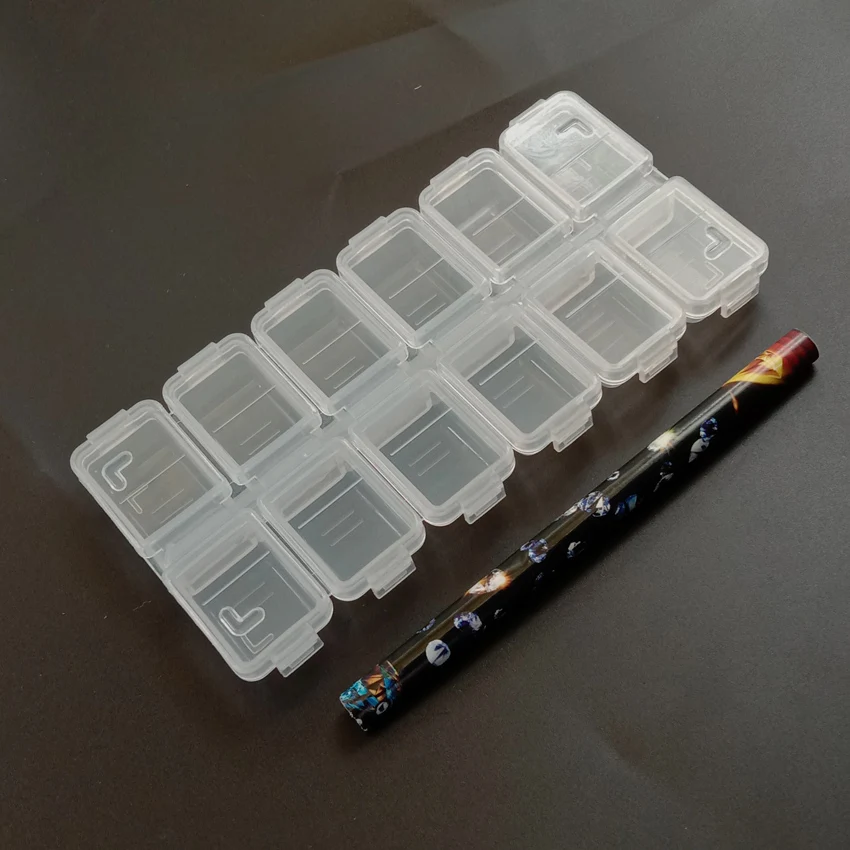 Queenme хранение для принадлежностей для дизайна ногтей чехол стразы аксессуары из драгоценных камней прозрачный пластиковый пустой контейнер для Стразы бусины Органайзер коробка - Цвет: nail tool set 4