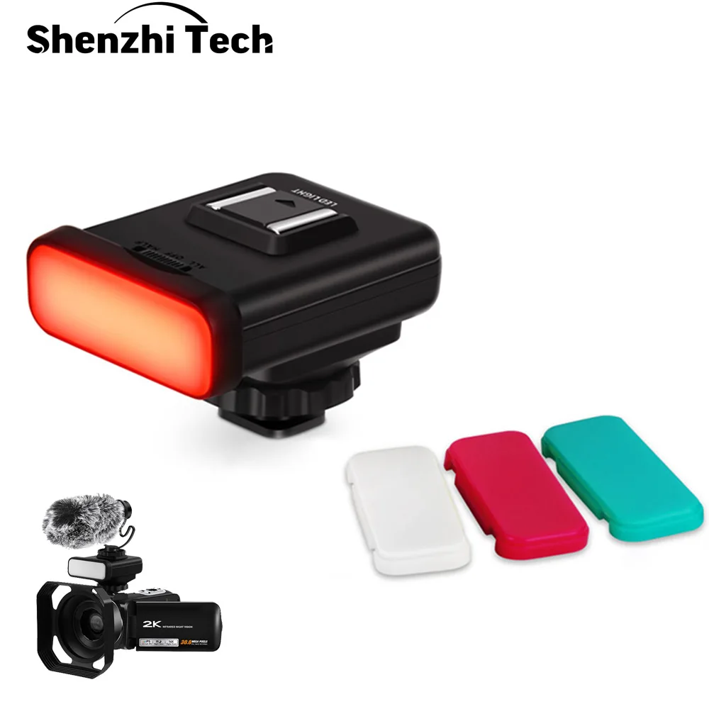 

DSLR Light Panel LED On Camera Video Light Mini Portable Photography Lighting Fill Light Vlog Light with 3 Colors