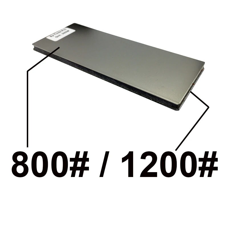 800 add 1200 80-3000 зернистость " двухсторонний Алмазный точильный камень бар точильный камень Полировочный блок точилка для ножей деревянная Нескользящая основа - Color: 800 add 1200