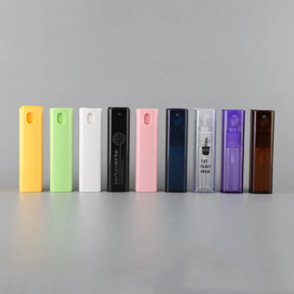 1/5pcs10ml дно Наполняемый мини бутылка для духов Янтарная стеклянная раковина