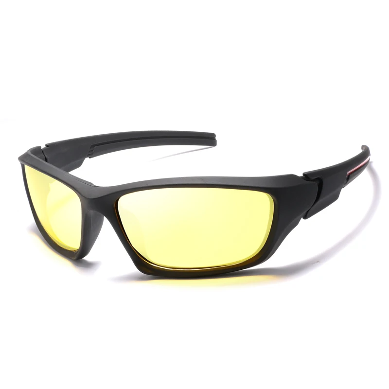 Night vision lens Очки для вождения автомобиля и мотоцикла, поляризационные очки ночного видения, спортивные солнцезащитные очки для велоспорта, анти-УФ - Название цвета: Night vision lens