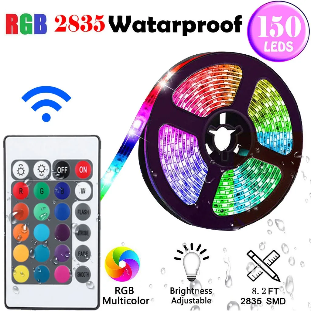 Wifi RGB СВЕТОДИОДНАЯ лента SMD 2835 DC12V гибкая светодиодная + драйвер wifi