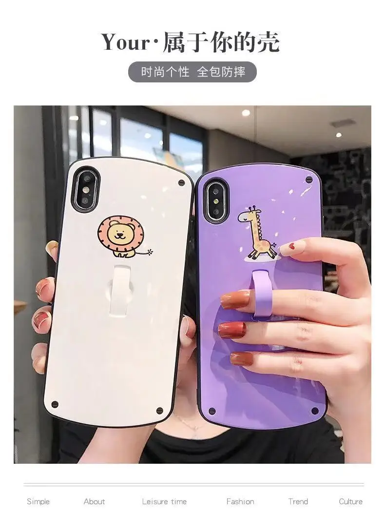 Мягкий чехол для iPhone 7 8 6 6s Plus iPhone 6 XS X 10 11 Pro Max XR глянцевый силиконовый чехол цветной чехол с рисунком
