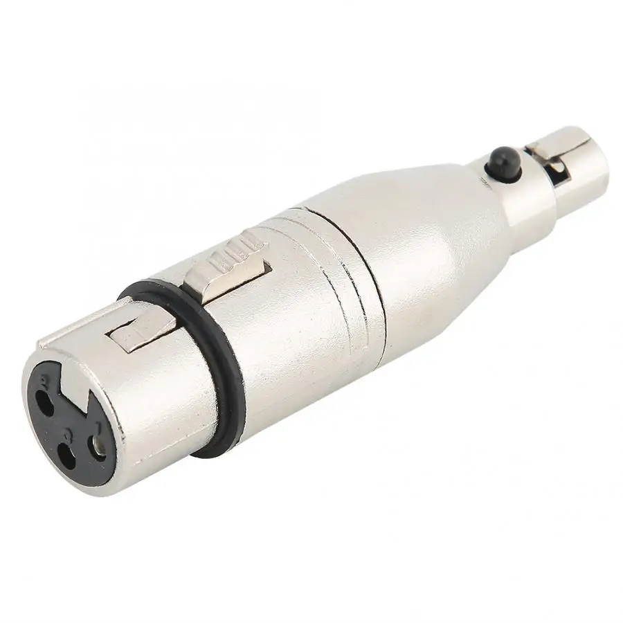 2 шт. Mini XLR 3pin Mini XLR 3pin Female to XLR 3pin Female Аудио адаптер Разъем для камеры SLR камера Микрофон интерфейс