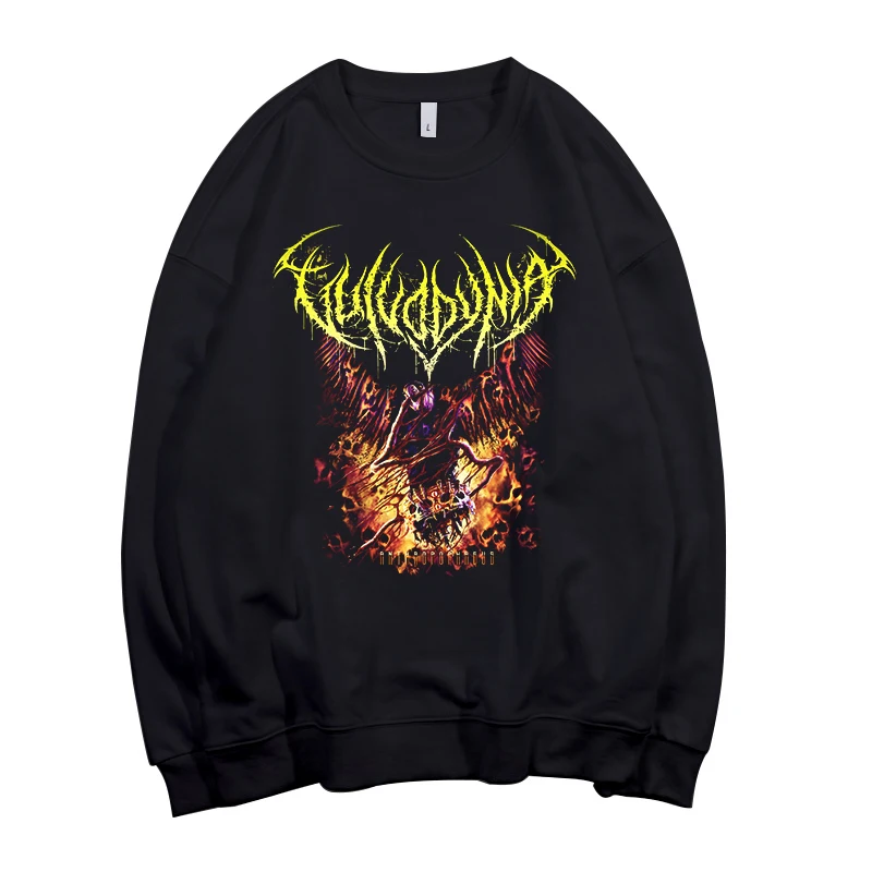 4 дизайна ужасная Vulvodynia Pollover Толстовка Рок Толстовка тяжелый металл sudadera рокер уличная флисовая верхняя одежда Панк Смерти