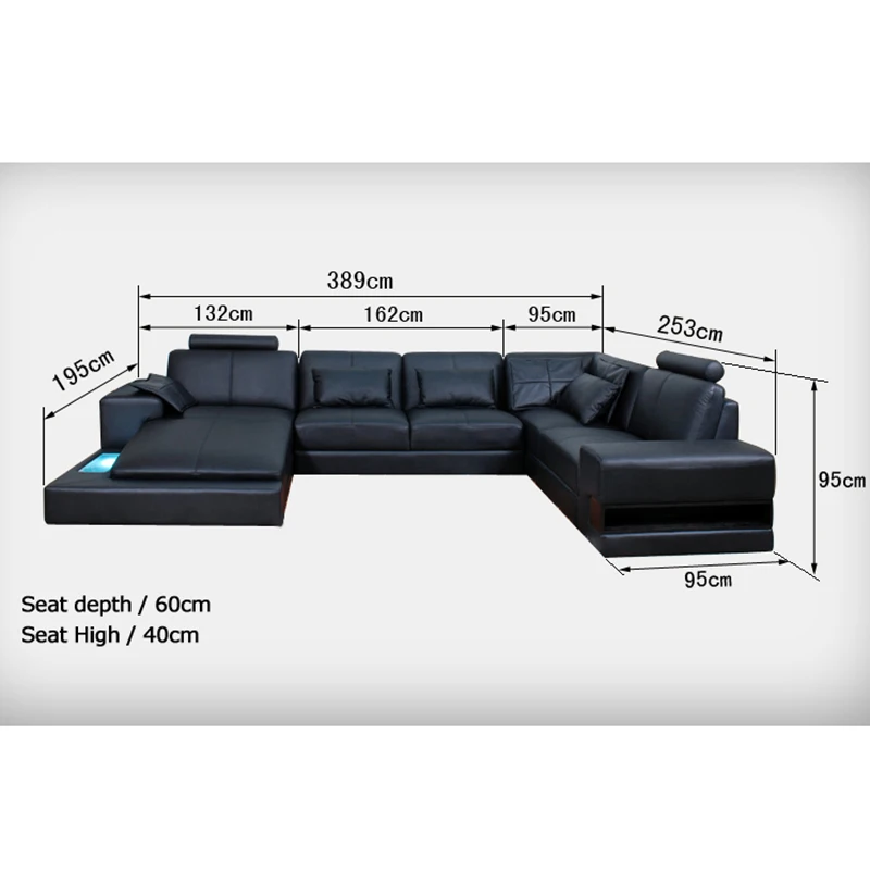 high class living room furniture modern leather sofaLiving Room Sofas