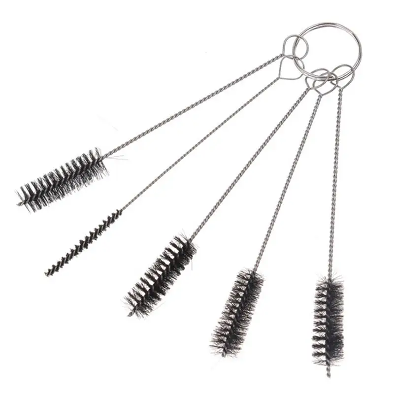 5pcs/set Airbrush Cleaning Brush Needle Mouth Spray Tools Spray Kit Piercing Body Repair Gun Dropship Tattoo Needle&Brush G T5N2