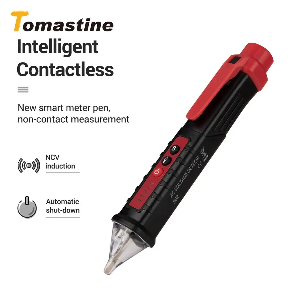 

2019 New Digital insulated AC Voltage Detectors Non-Contact Tester Pen Tester Meter Volt Current Electric Test Pencil