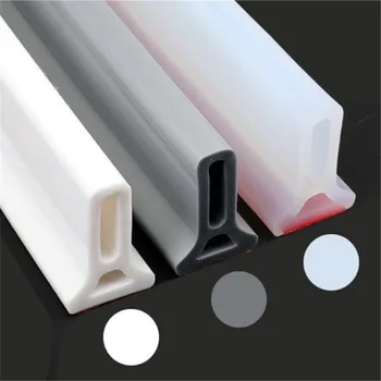

Water Blocker Dry and Wet Separation 1M Home Improve Bathroom Water Stopper Rubber Silicone Flood Barrier