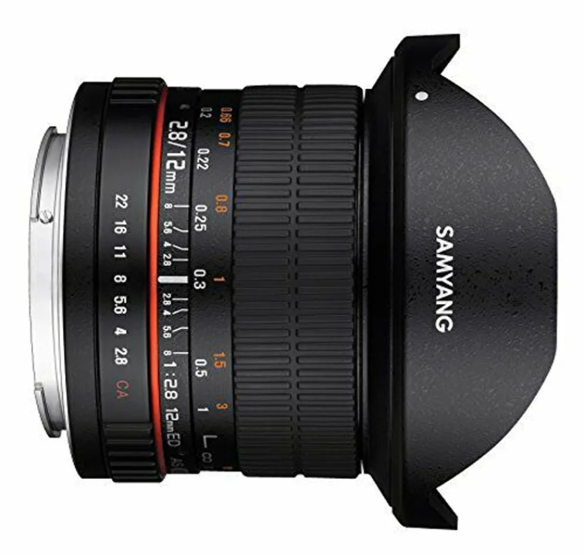 サムヤン 12mm F2.8 EDAS NCS FISHEYE NikonF用 Samyang 12mm f/2.8 ED AS NCS Fisheye Lens for Canon EF SY12M-C