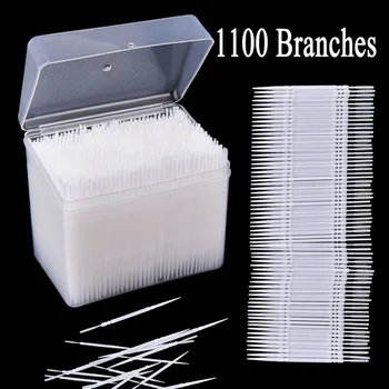 

1100pcs/Box 6.5cm Dental Flosser Tooth brush ToothPicks Teeth Oral Hygiene Cleaner Stick Flosser Tooth Pick Interdental Brush