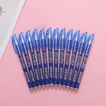 Stylo Gel thermo effaçable, encre de couleur bleue et noire, stylo Gel d'écriture pour l'école et le bureau, fournitures de papeterie