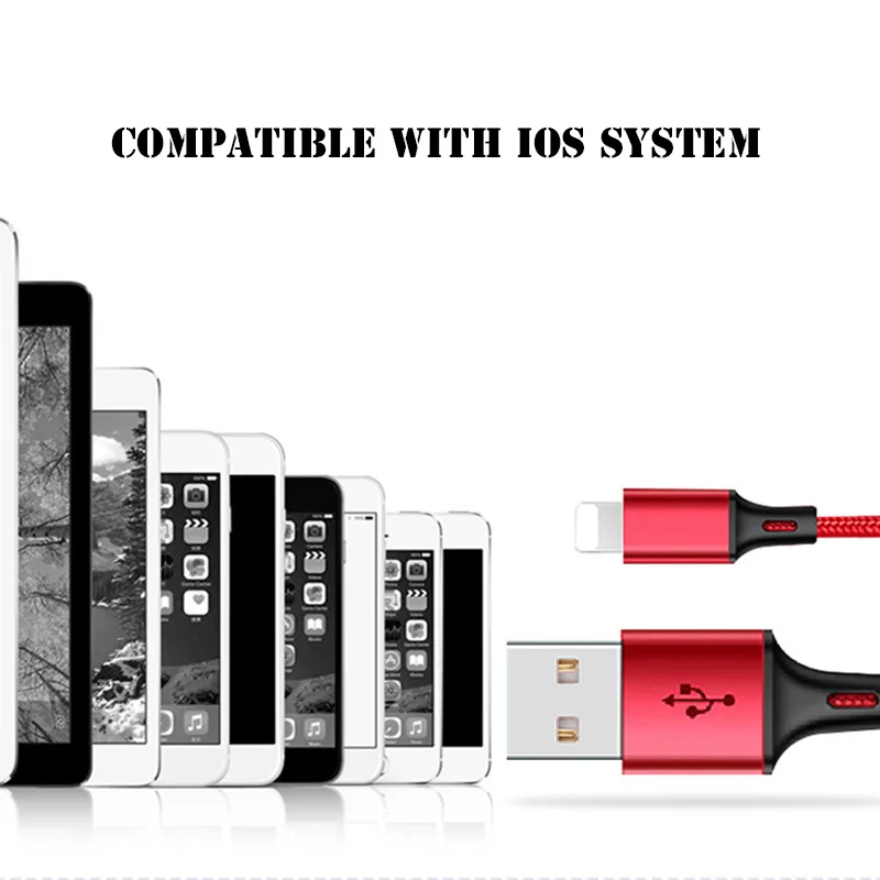 Cafele USB кабель для быстрой зарядки мобильного телефона зарядное устройство провода шнур Usb кабели для IPhone X XS MAX XR 8 7 6s 6 Plus 5S Ipad Mini