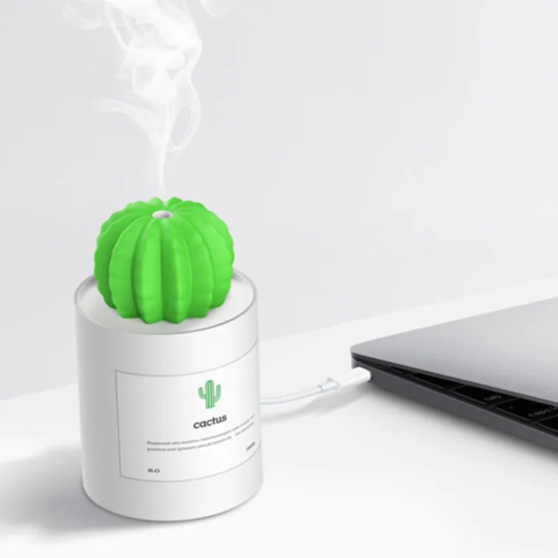 280 мл USB кактус увлажнитель воздуха ароматерапия диффузор тумана Fogger мини Арома диффузор с ночной светильник 40#1224
