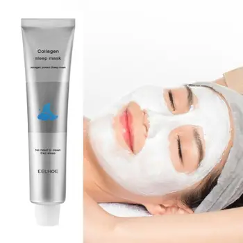

50g Collagen Sleeping Mask Delicate Pores Deep Acne Cream Skin Is Delicate And Shiny Oil Control Moisturizing Facial Mask TSLM2