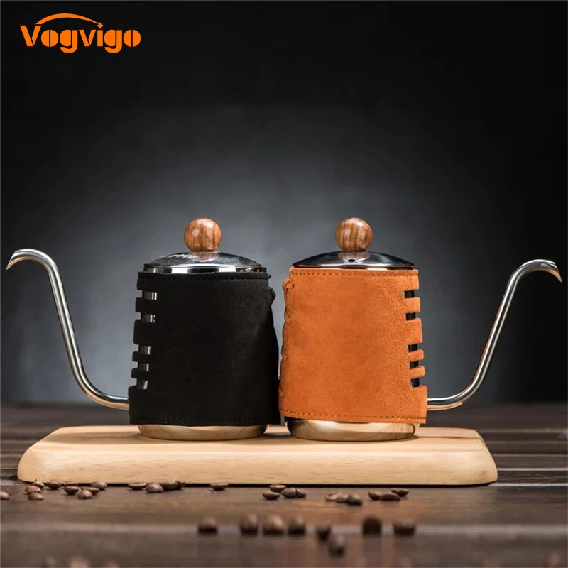 VOGVIGO из нержавеющей стали безрукавный анти-горячий кофейник капельный чайник 0.3L/0.5L кофеварка с гусиным носиком заварник для кофе, чая