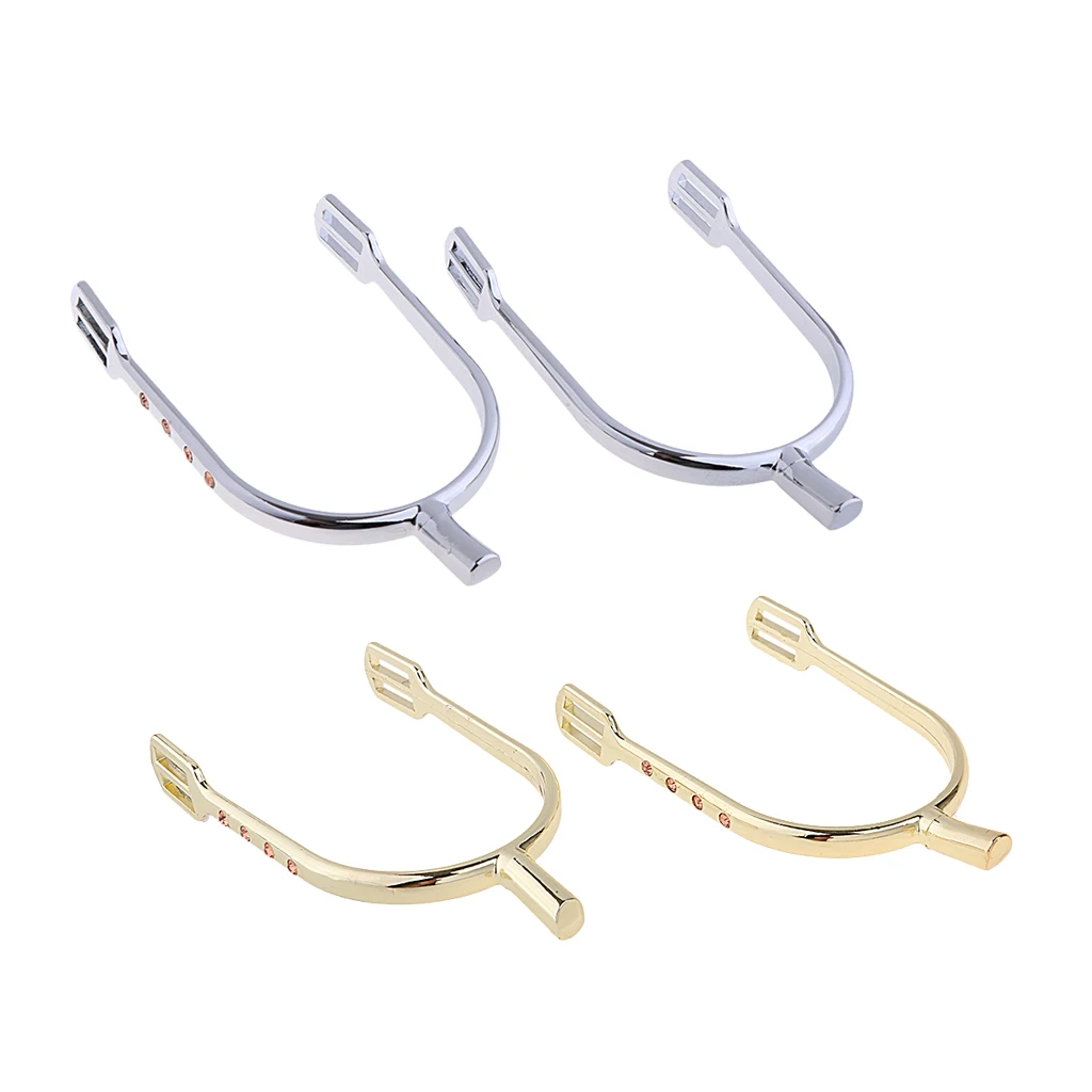 2 pcs Zinc Alloy Horse Spurs Equestrian Horse Riding Spurs Riding Crops for Women  
