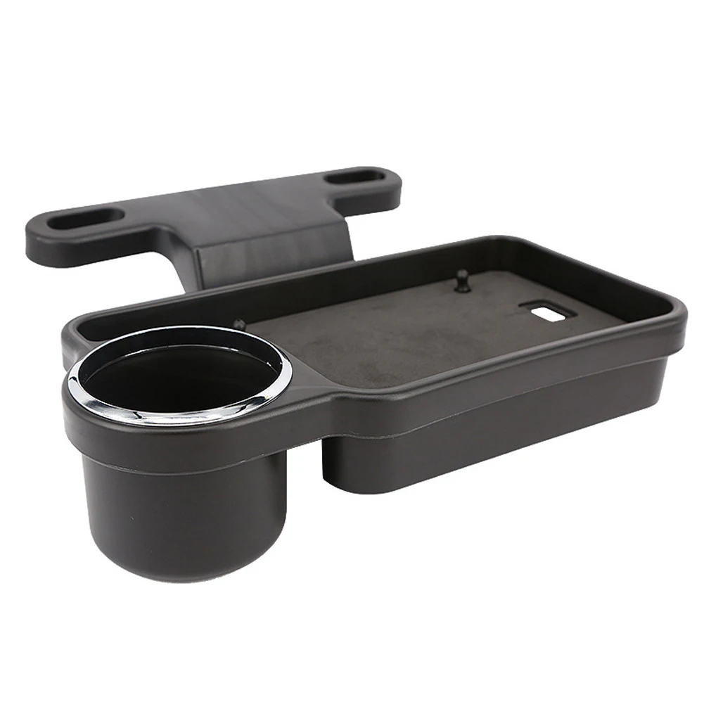 

Rear Stand Space Saving Back Seat Table Cup Holder Car Food Tray Multifunction Travel Desk Easy Install Drink Removable Storage