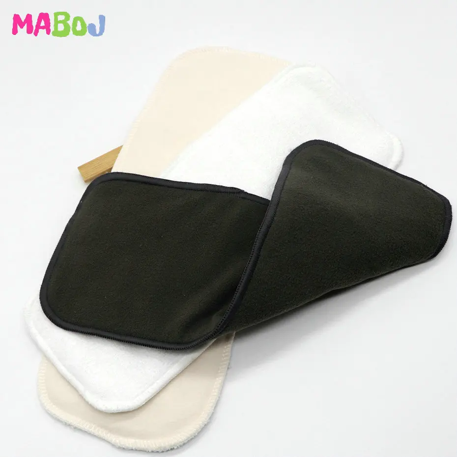 PD5-8-31 MABOJ тканевые подгузники для малышей, 3 шт., моющиеся подгузники, многоразовые подгузники, водонепроницаемые подгузники с подкладкой из бамбукового хлопка, древесного угля, микрофибры - Цвет: PD5-8-31