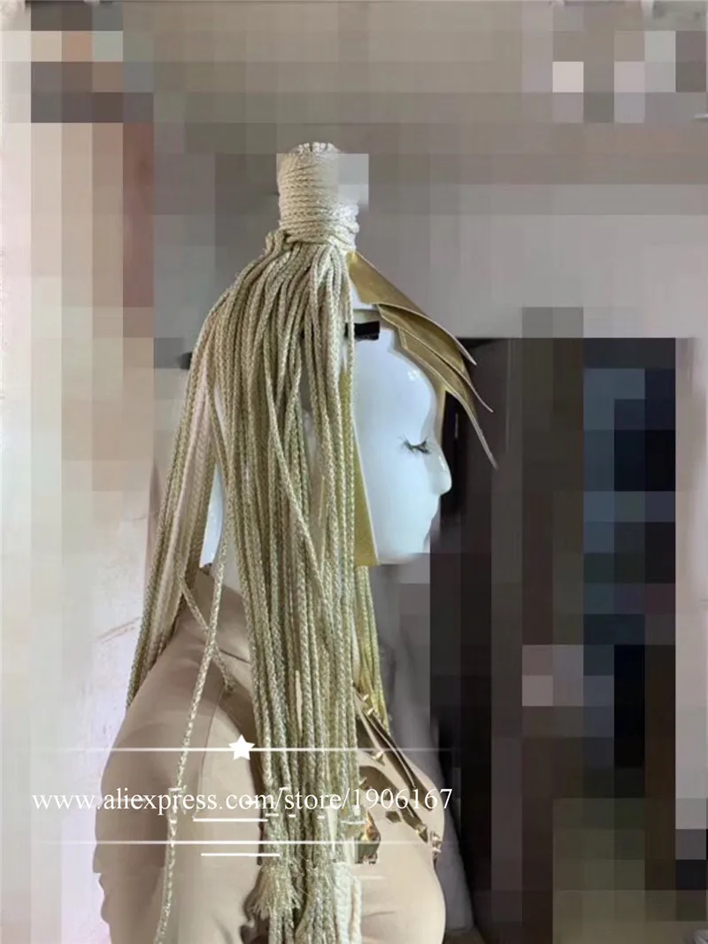 Nightclub bar female singer dance team for a show party mirror one-piece suit costume1