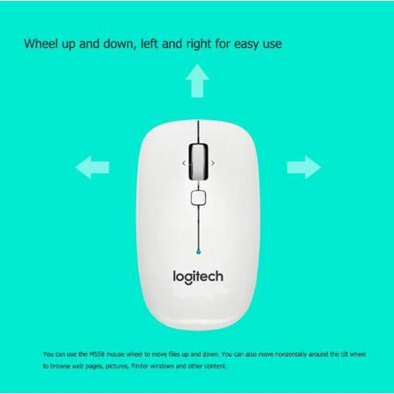 logitech mouse M558 bluetooth wireless mouse with ergonomic mouse 1000 DPI 2.4ghz wireless PC