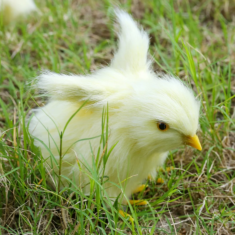 

11*6.5*7cm Simulation Baby Chicks fluffy and sound chicken for Wedding Birthday Party home decoration,Easter children toy gifts
