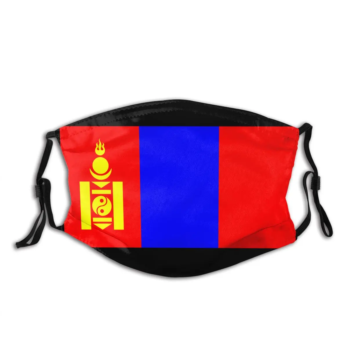 

Mongolia Flag Face Msak With Filter